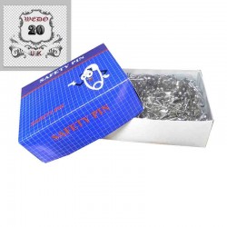 SAFETY  PIN 1" --  blue BOX  